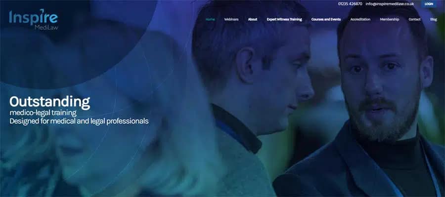 Inspire MediLaw New Website _Management Education Case Study